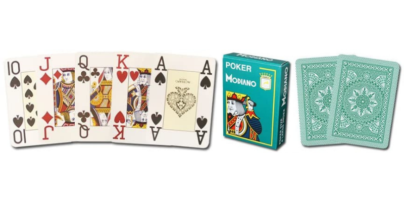 Kortų žaidimas neatsiejamas nuo gerų kortų Modiano Plastic